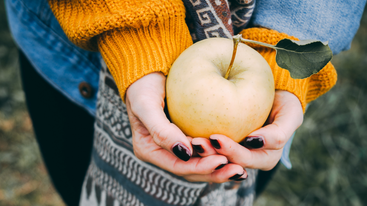 Person Holding Yellow Round Fruit. Wallpaper in 1280x720 Resolution