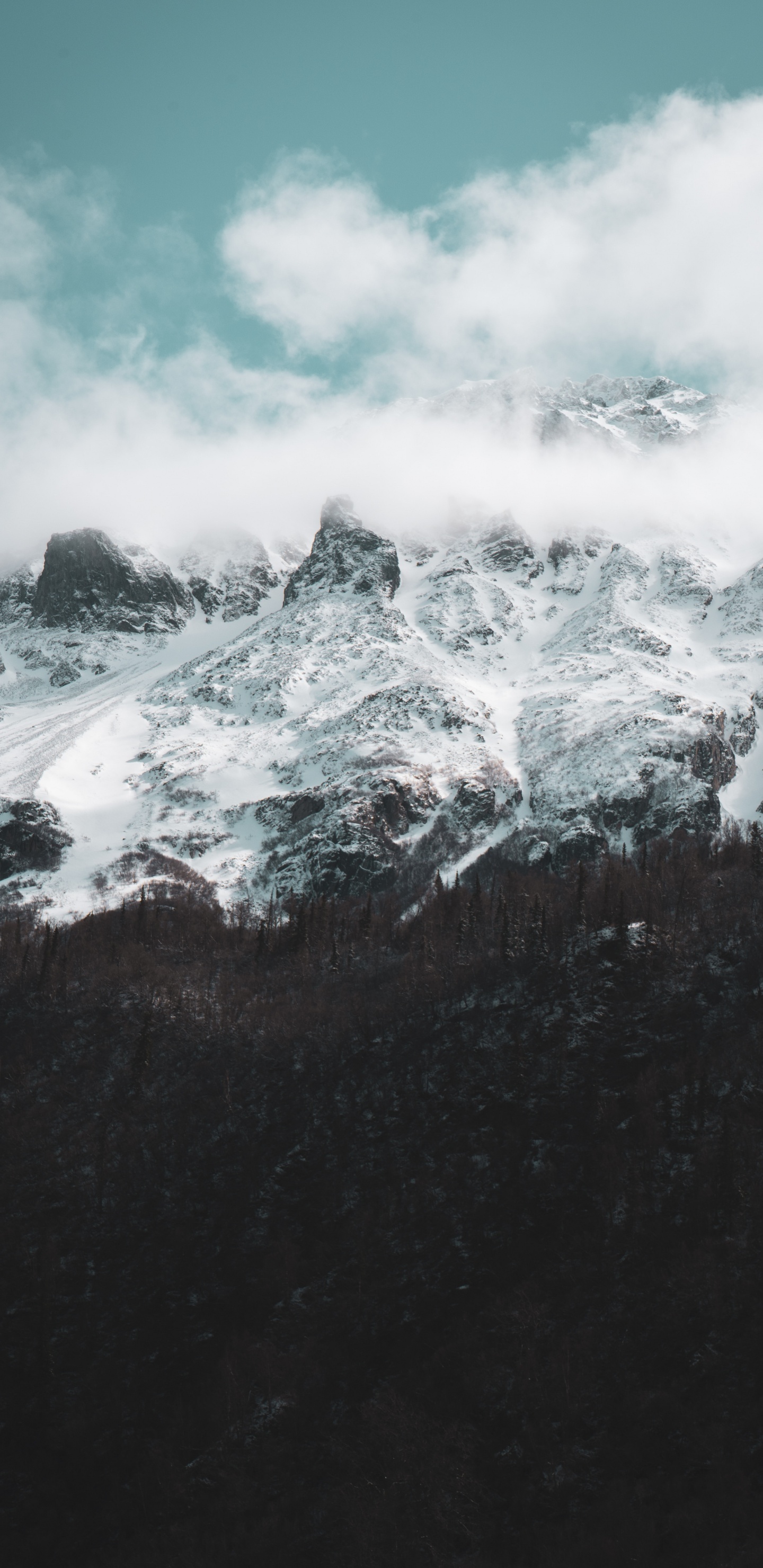 Les Reliefs Montagneux, Eau, Mer, Highland, Ciel. Wallpaper in 1440x2960 Resolution