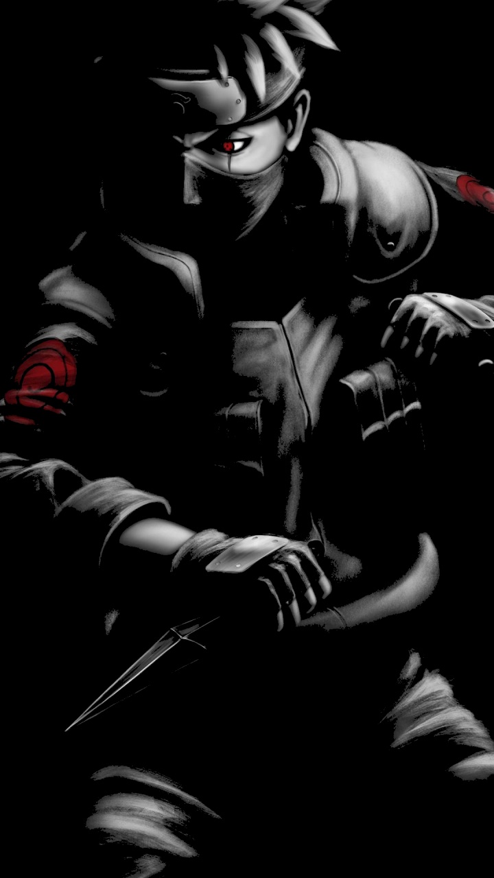 Kakashi Hatake, Sasuke Uchiha, Anbu, Naruto Shippuden, Drawing. Wallpaper in 720x1280 Resolution