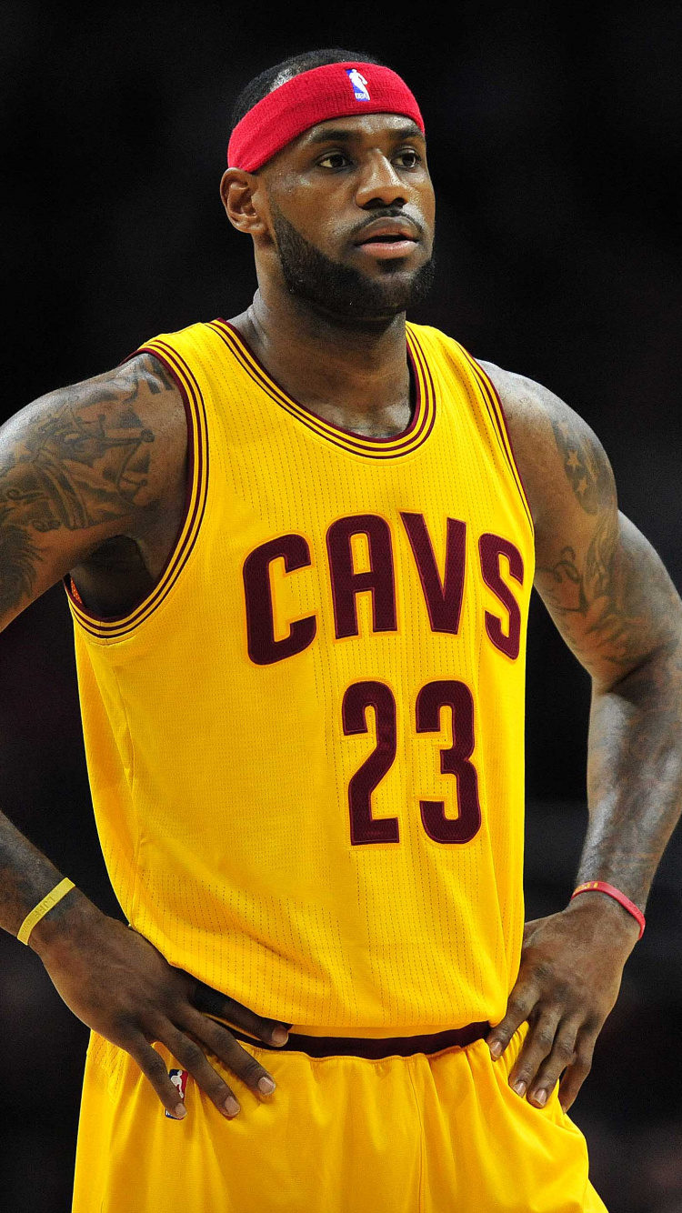 勒布朗*詹姆斯, 克里夫兰骑士队, 篮球, 篮球运动员, 播放器 壁纸 750x1334 允许