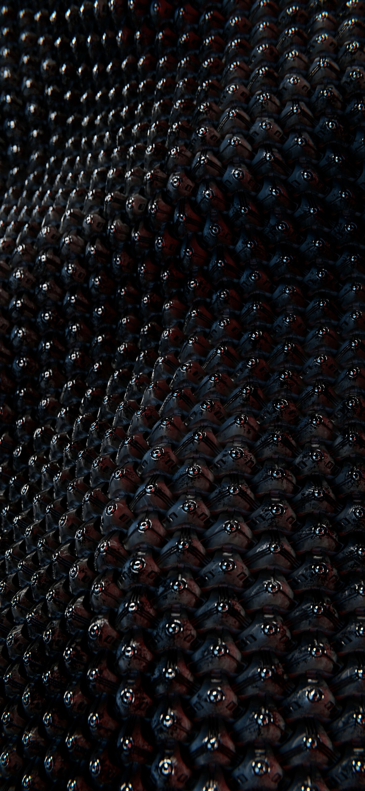 Schwarz-weiß Gepunktetes Textil. Wallpaper in 1242x2688 Resolution