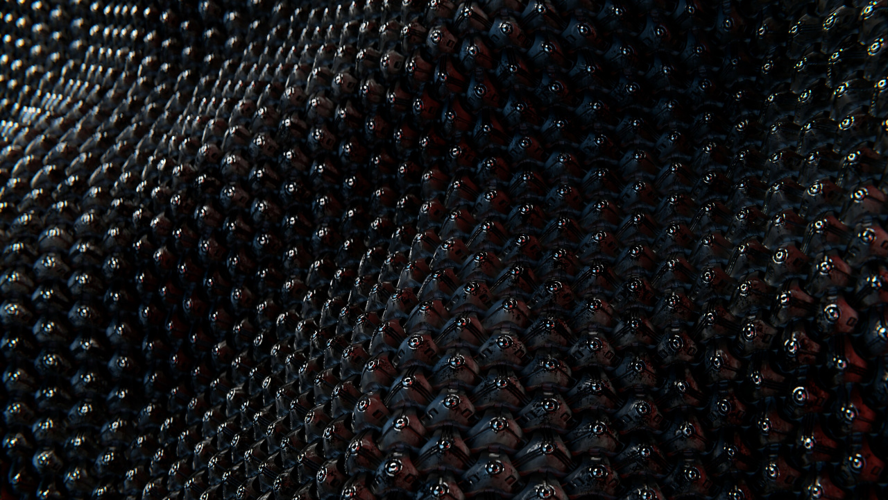 Schwarz-weiß Gepunktetes Textil. Wallpaper in 1280x720 Resolution