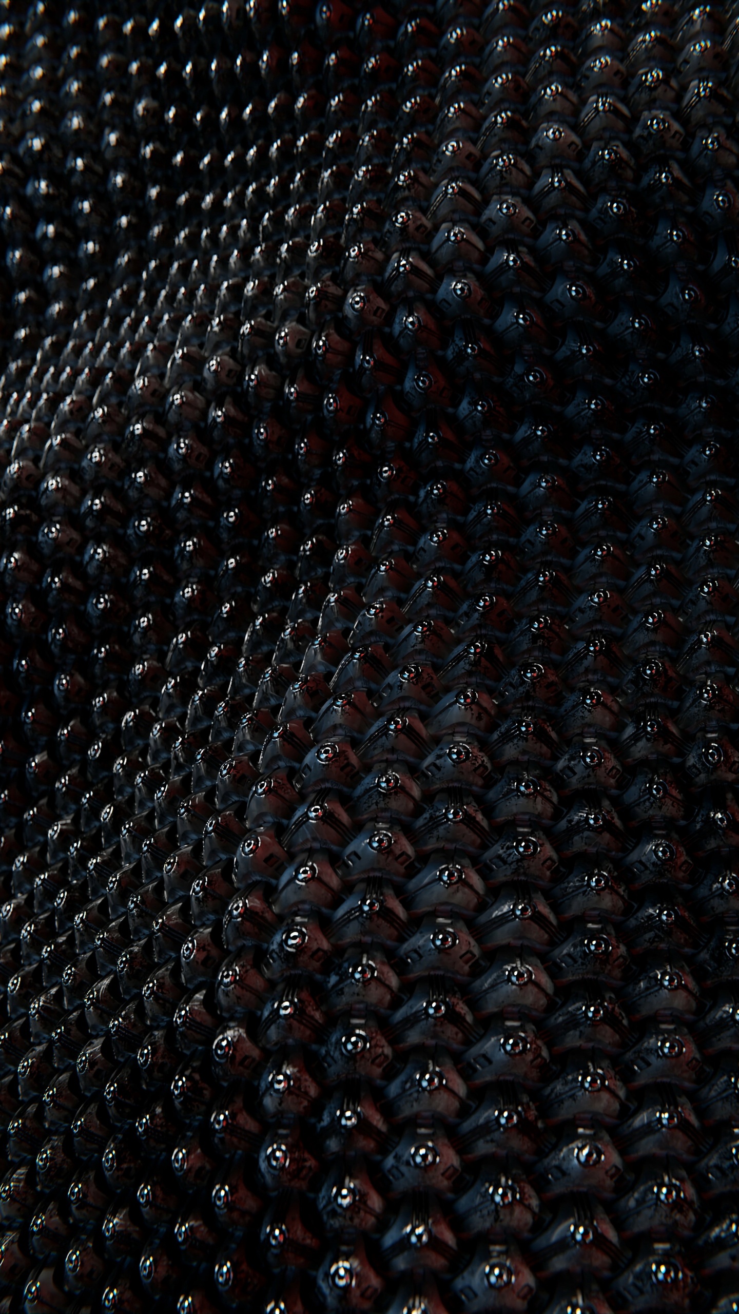 Schwarz-weiß Gepunktetes Textil. Wallpaper in 1440x2560 Resolution