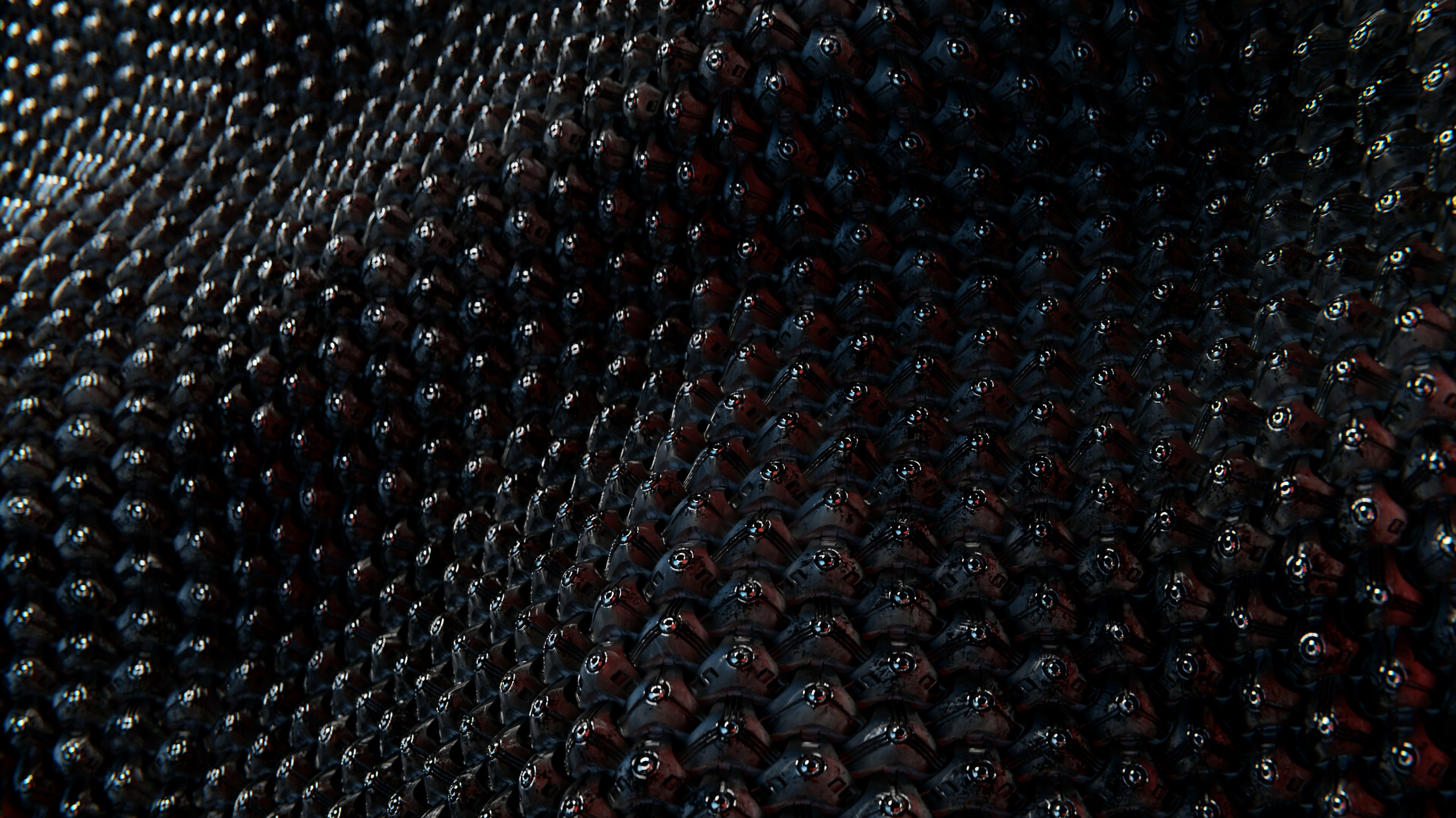 Schwarz-weiß Gepunktetes Textil. Wallpaper in 2560x1440 Resolution