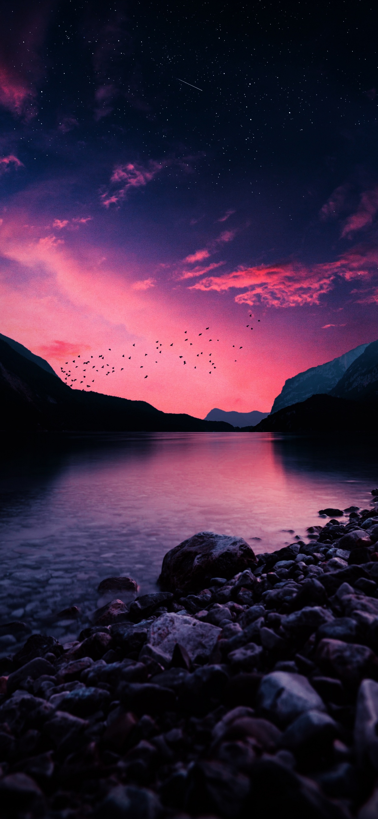 Golden Hour, Water, Cloud, Atmosphere, Water Resources. Wallpaper in 1242x2688 Resolution