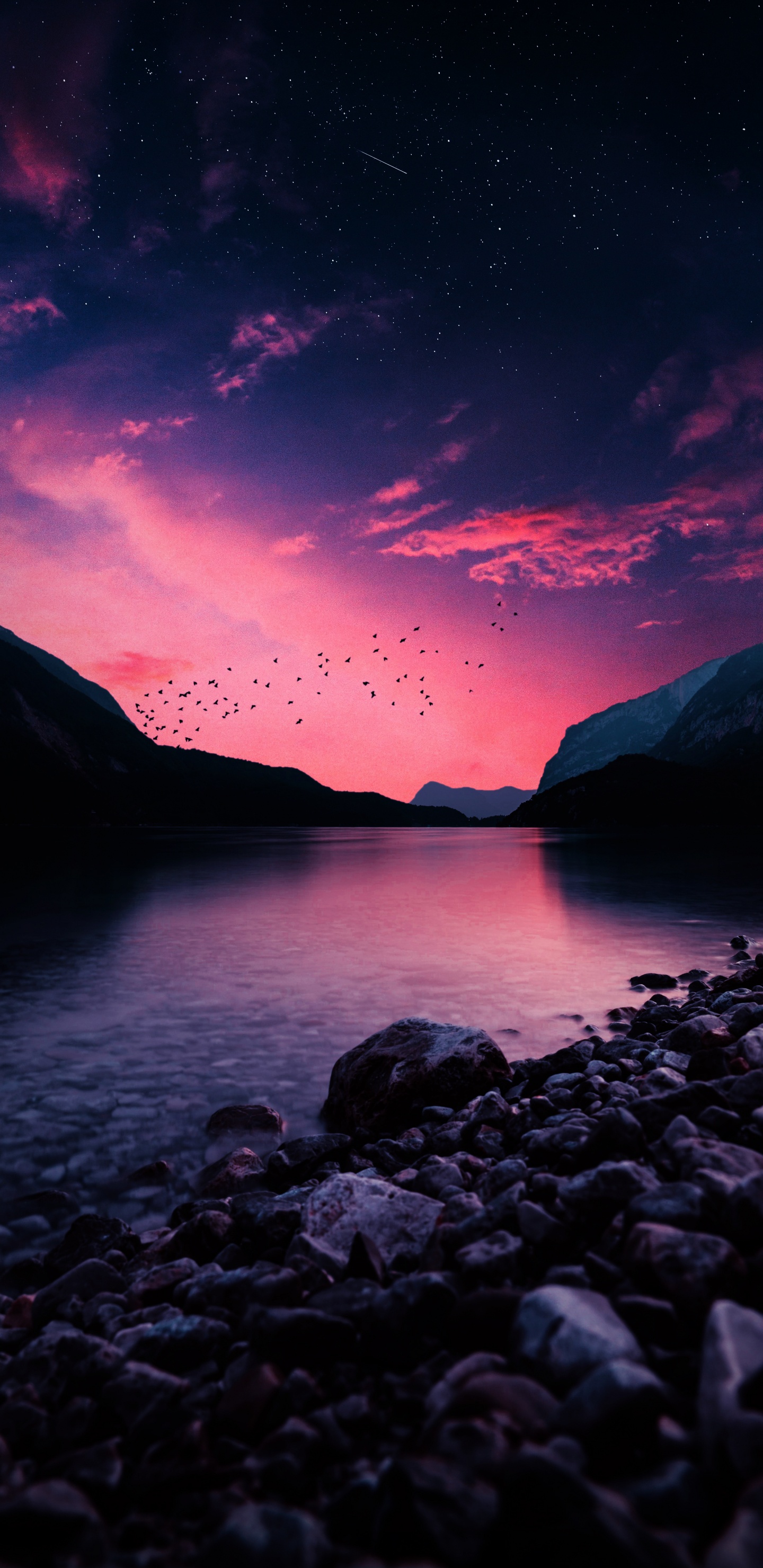 L'heure Dorée, Eau, Atmosphère, Les Ressources en Eau, Afterglow. Wallpaper in 1440x2960 Resolution