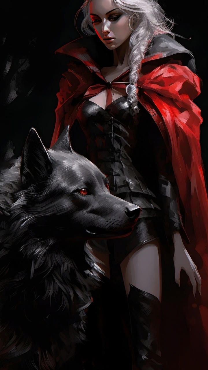 大丹犬, 艺术, 狼人, 黑色的, 套 壁纸 720x1280 允许