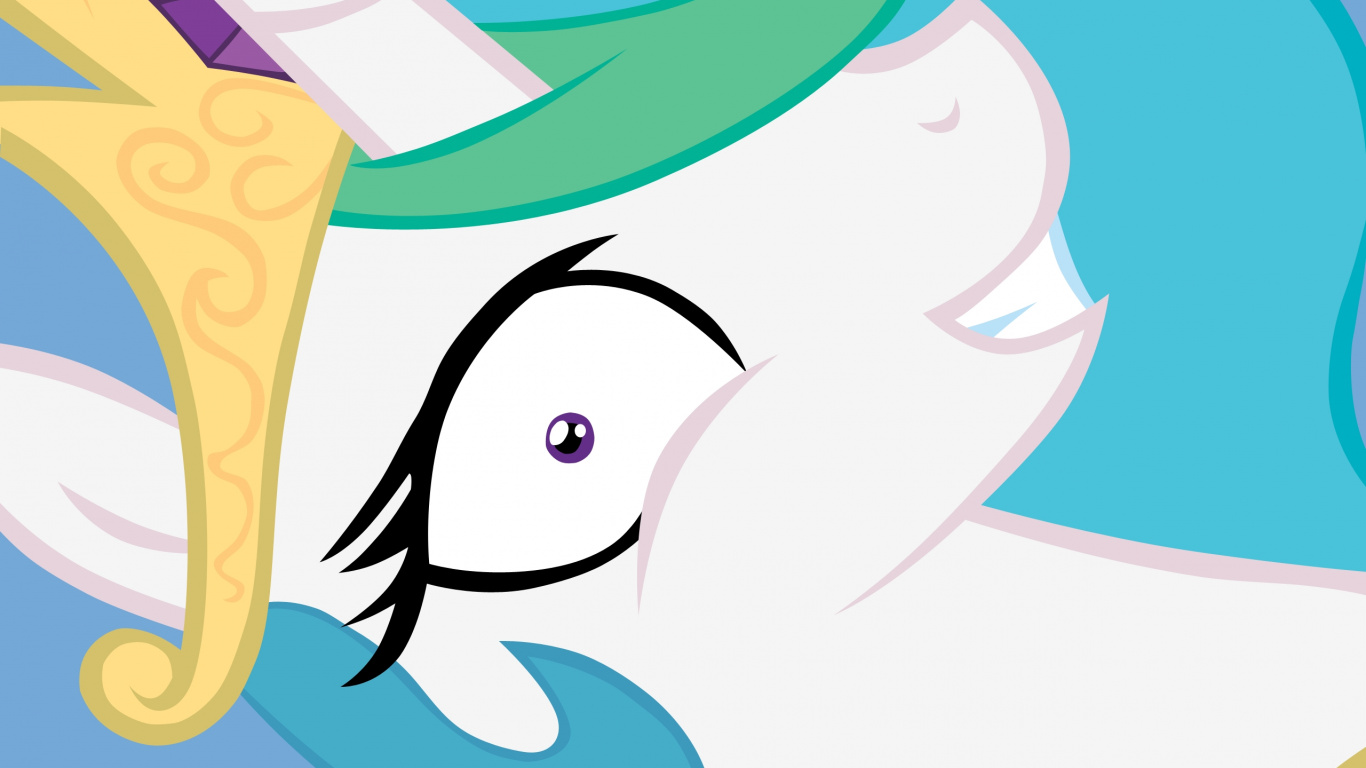 Blaue Und Gelbe Tierillustration. Wallpaper in 1366x768 Resolution