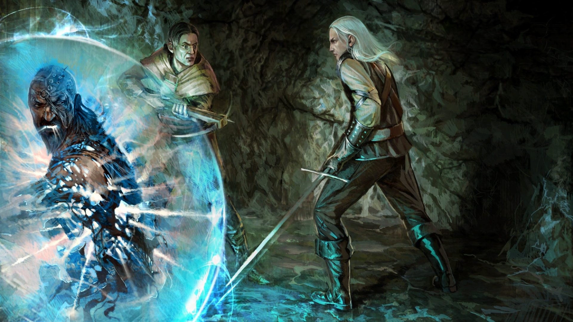 Man in Black Suit Holding a Stick. Wallpaper in 1920x1080 Resolution