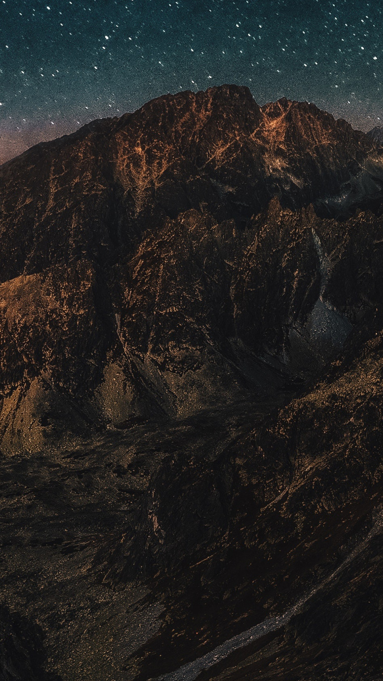 Mountainous Landforms, Mountain, Mountain Range, Atmosphere, Space. Wallpaper in 750x1334 Resolution