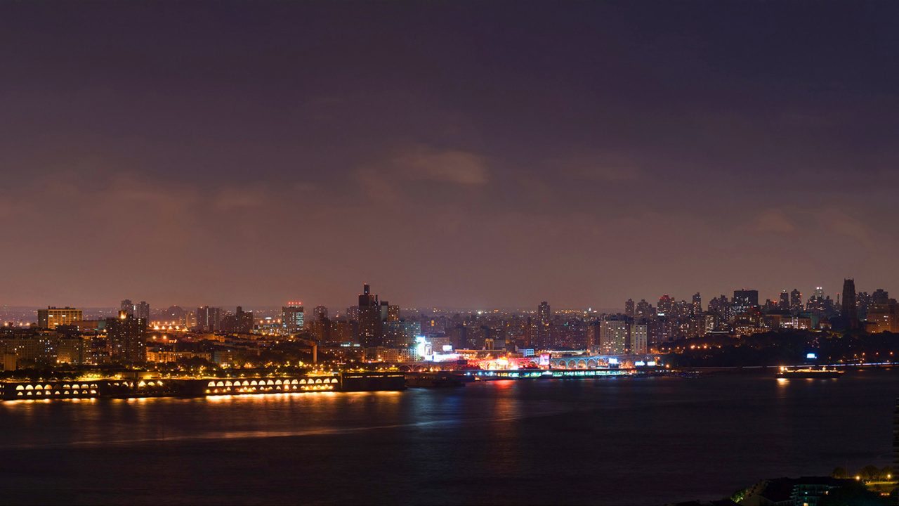 City Skyline During Night Time. Wallpaper in 1280x720 Resolution