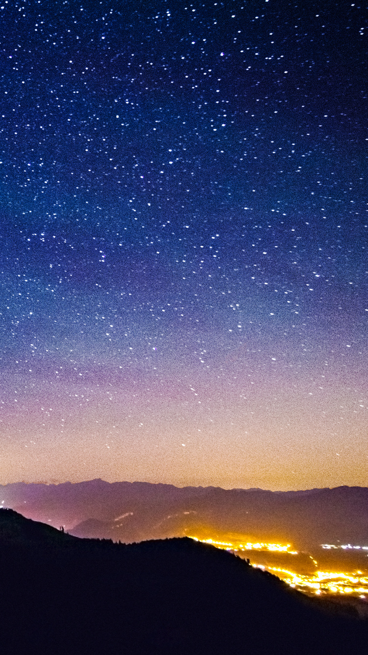 Voie Lactée, Galaxie, Les Reliefs Montagneux, Nature, Nuit. Wallpaper in 750x1334 Resolution