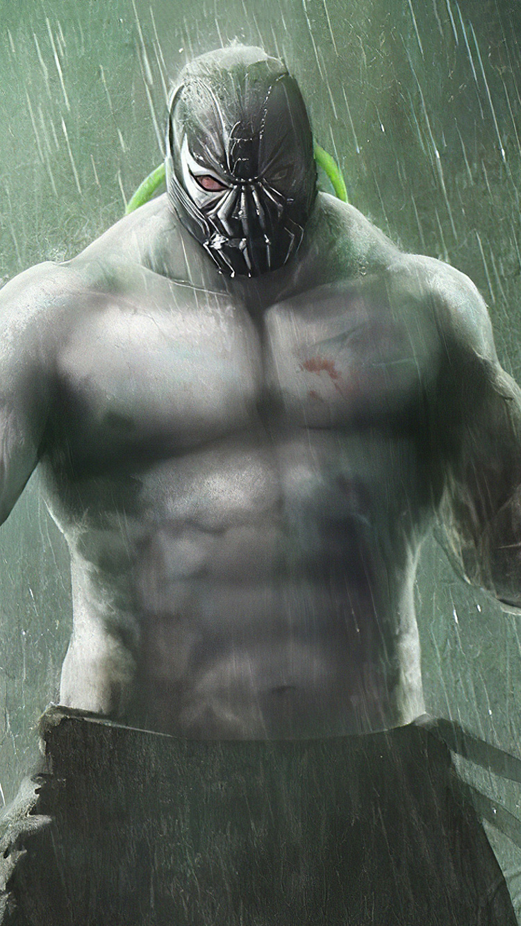 Homme au Masque Noir et Vert. Wallpaper in 750x1334 Resolution