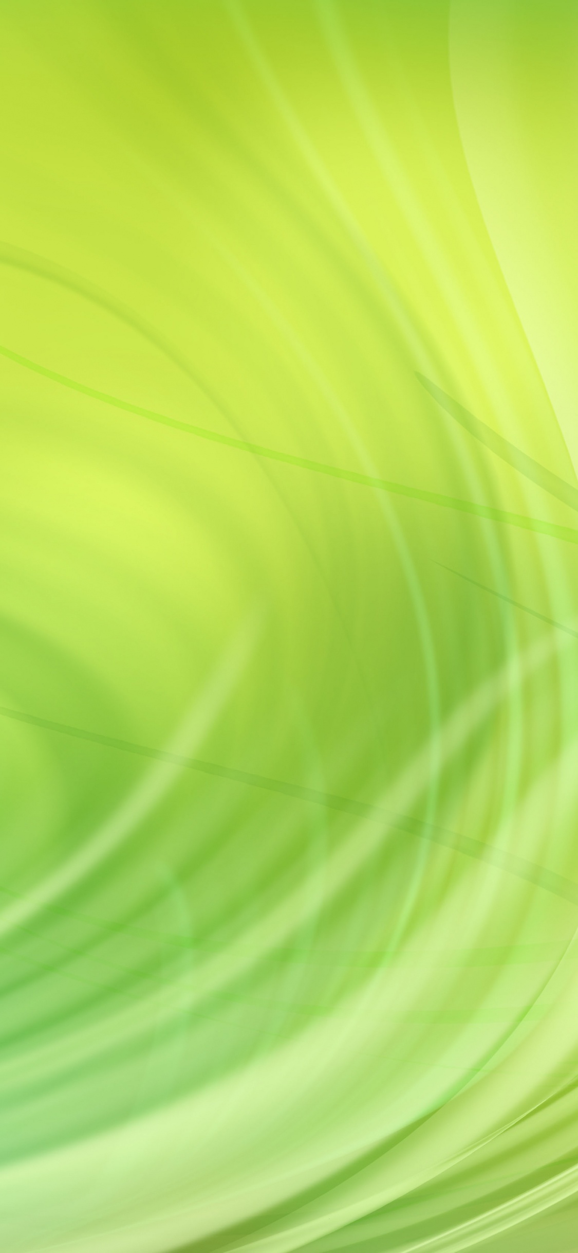 Grüne Und Weiße Lichtillustration. Wallpaper in 1125x2436 Resolution