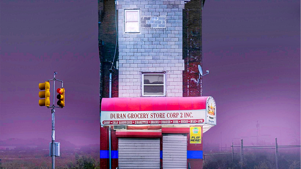 Landmark, Purple, Road Surface, Asphalt, Automotive Lighting. Wallpaper in 1280x720 Resolution