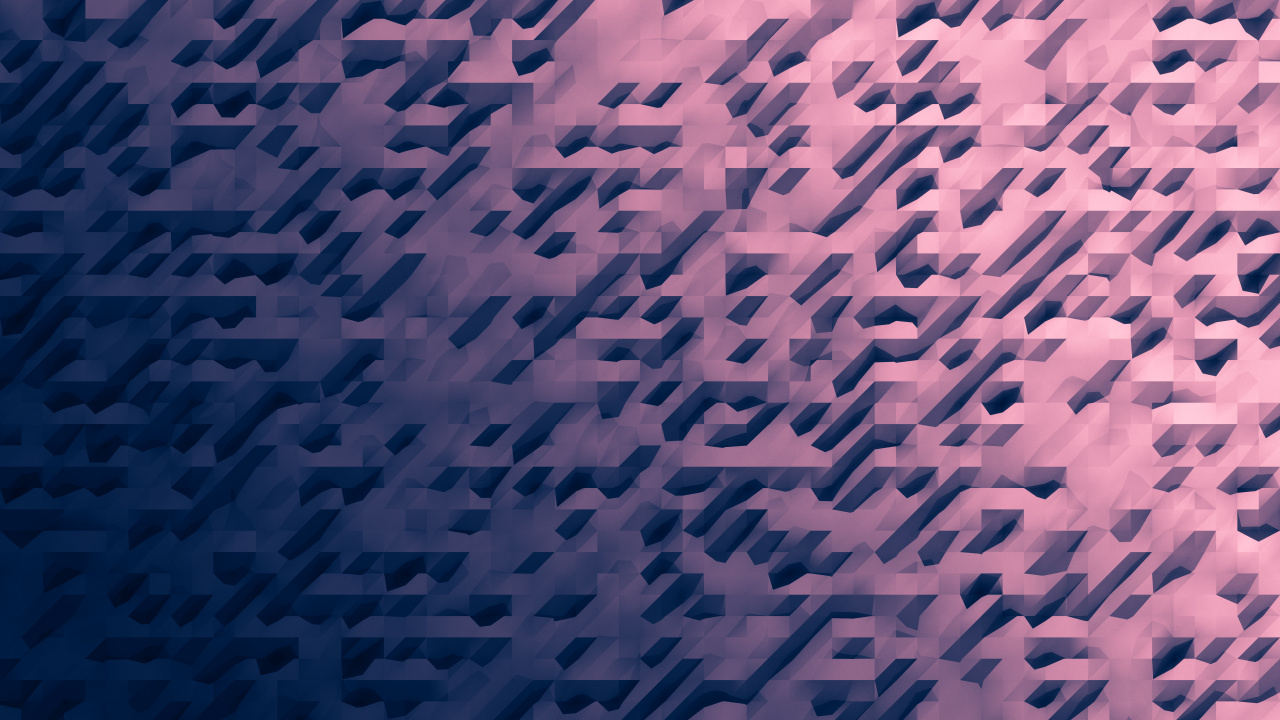 Blaues Und Schwarzes Quadratmuster. Wallpaper in 1280x720 Resolution