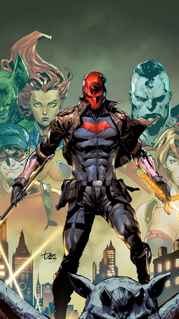 Roter Haubenverbrecher 50, Red Hood Outlaw 2016-50, Scott Lobdell, Jason Todd, Joker. Wallpaper in 750x1334 Resolution