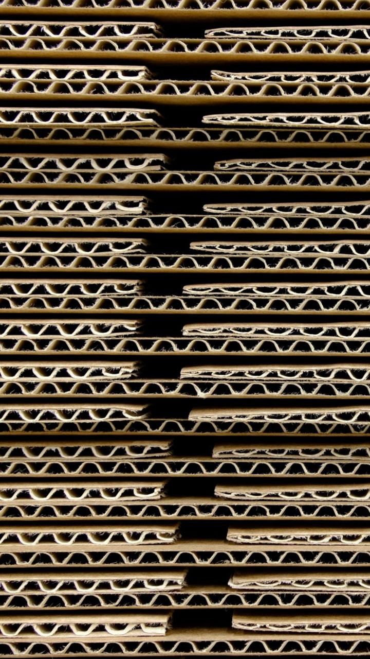 Carton Ondulé Ondulé, Papier, Grille, Propriété Des Matériaux, Symétrie. Wallpaper in 720x1280 Resolution