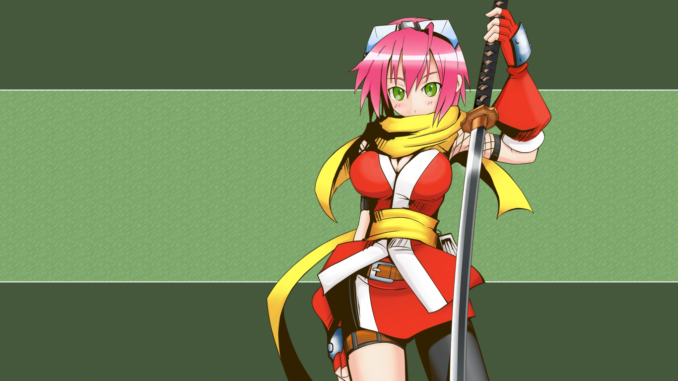 Personaje de Anime Femenino de Pelo Morado. Wallpaper in 1366x768 Resolution