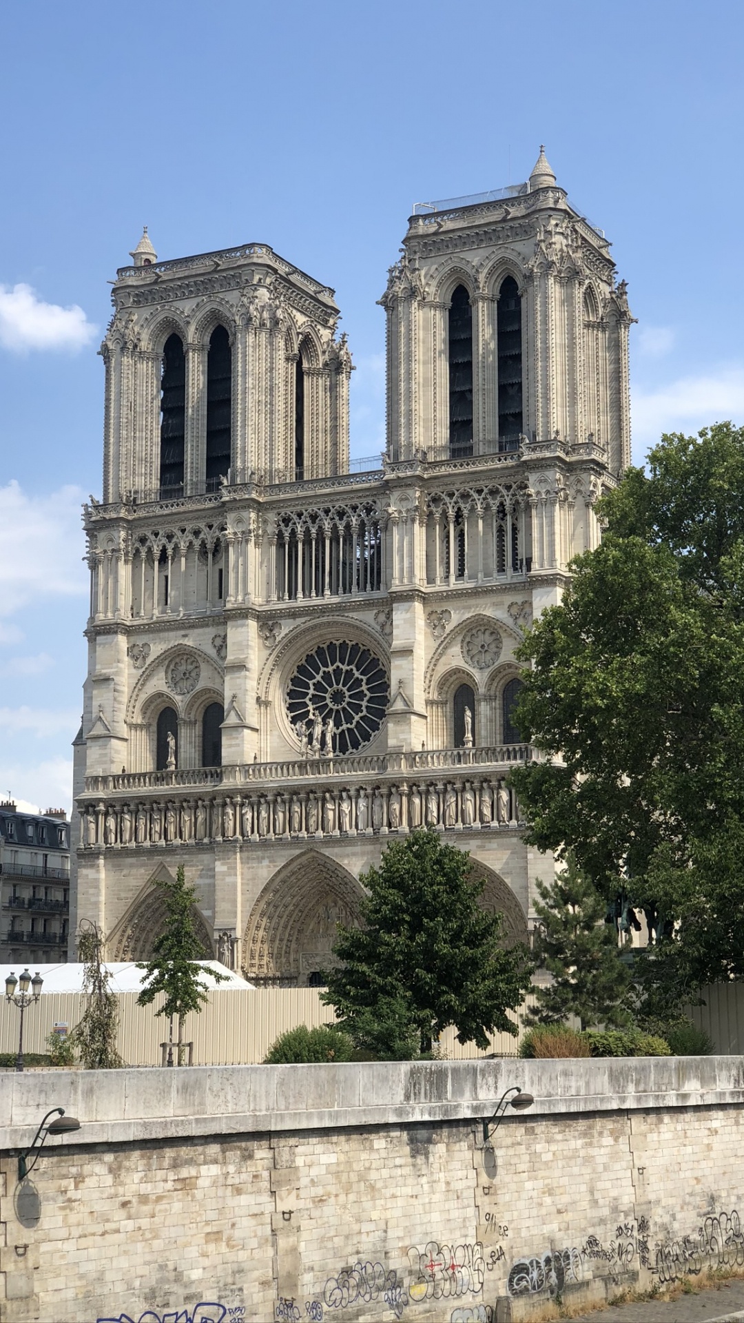 巴黎圣母院, Pont au Change, 建筑, 里程碑, 正面 壁纸 1080x1920 允许