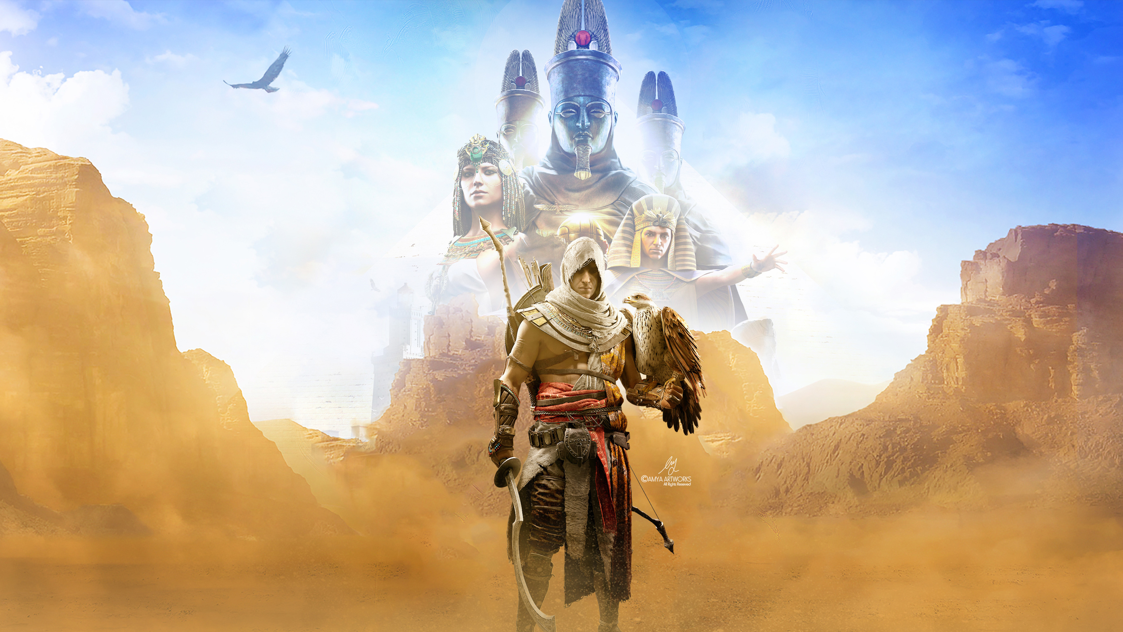 Assassins Creed Herkunft, Assassins Creed Odyssey, Mythologie, Ste, Action-Abenteuer-Spiel. Wallpaper in 3840x2160 Resolution