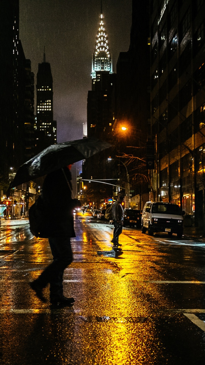 People Walking on Pedestrian Lane During Night Time. Wallpaper in 720x1280 Resolution