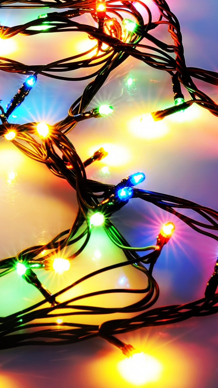 Christmas Lights, Lighting, Christmas Tree, Christmas Decoration, Christmas Ornament. Wallpaper in 750x1334 Resolution
