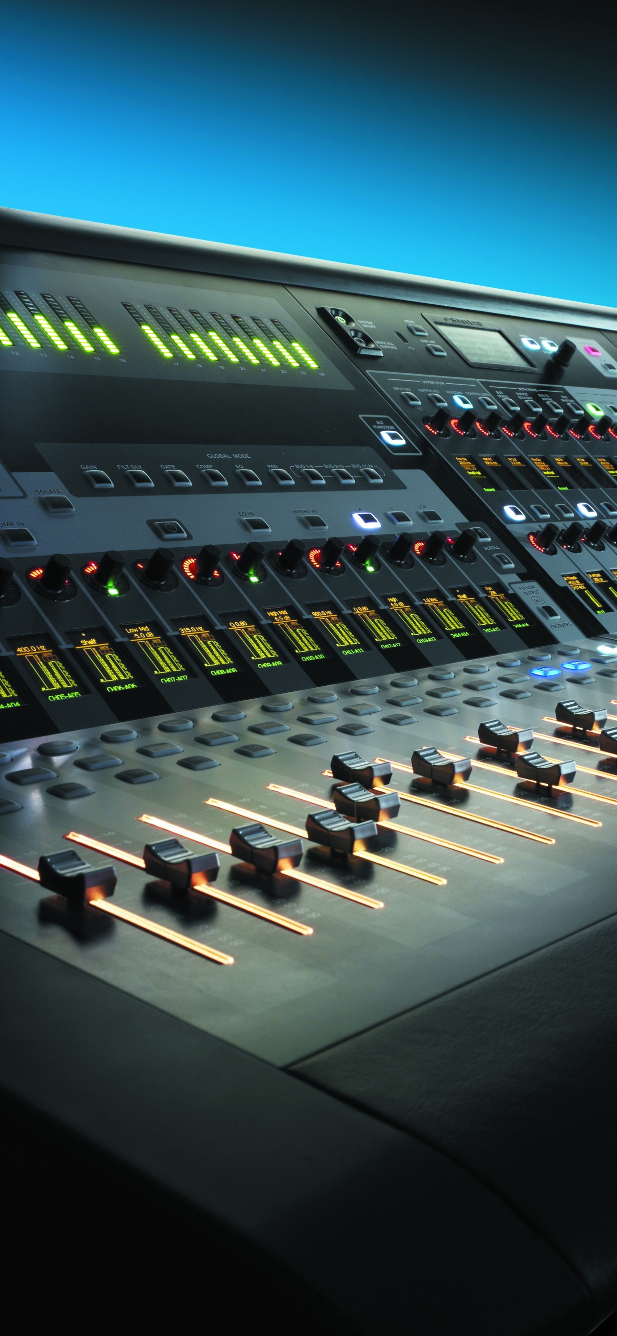 Mischpult, Tonstudio, Audiogeräten, Technologie, Elektronisches Instrument. Wallpaper in 1242x2688 Resolution