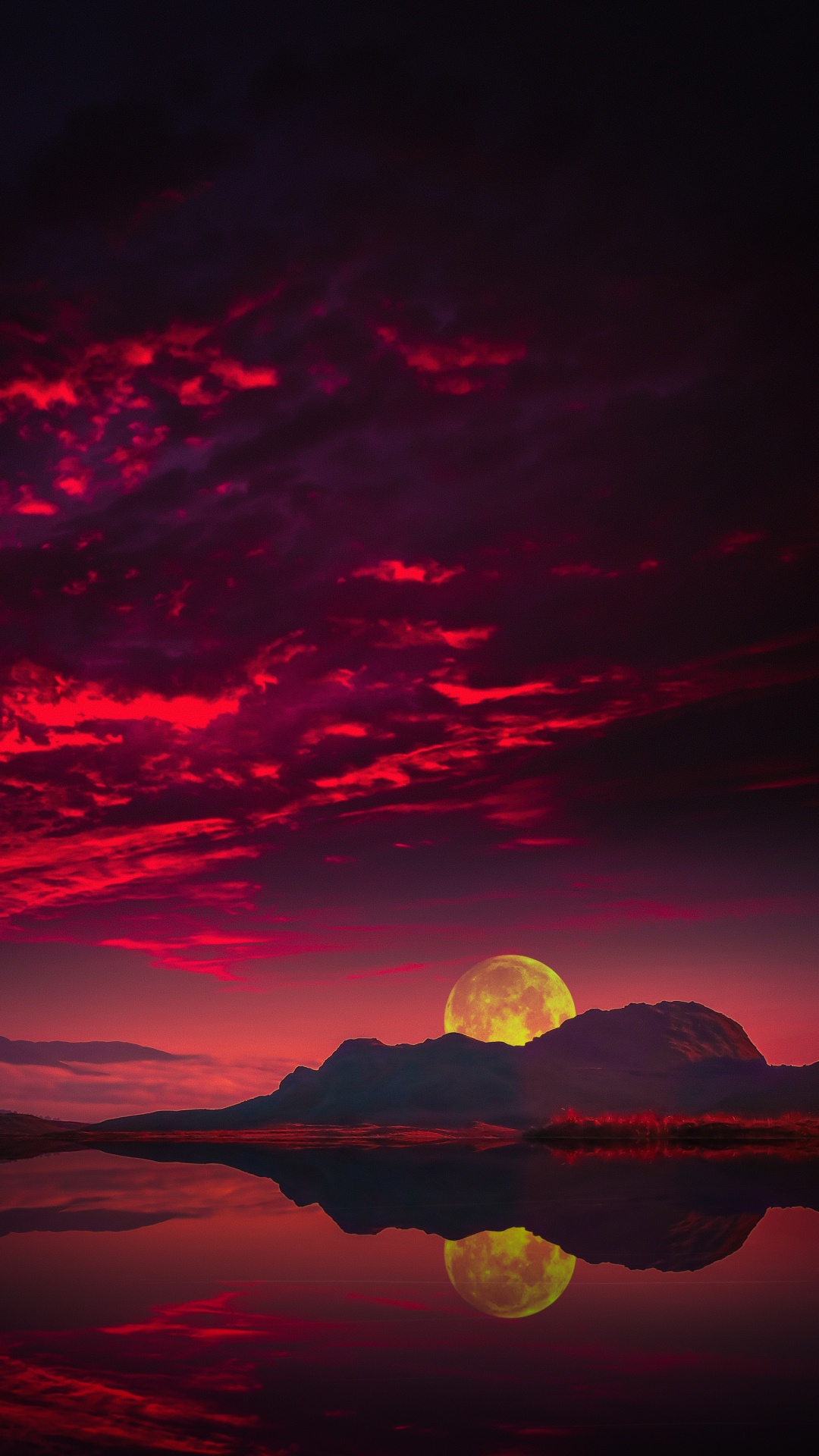 Cloud, Water, Atmosphere, Nature, Afterglow. Wallpaper in 1080x1920 Resolution