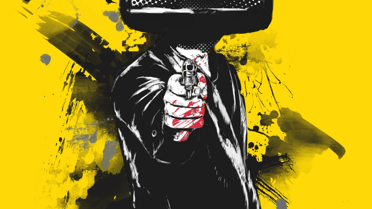 图形设计, 艺术, 涂鸦, 黄色的, 手势 壁纸 1280x720 允许