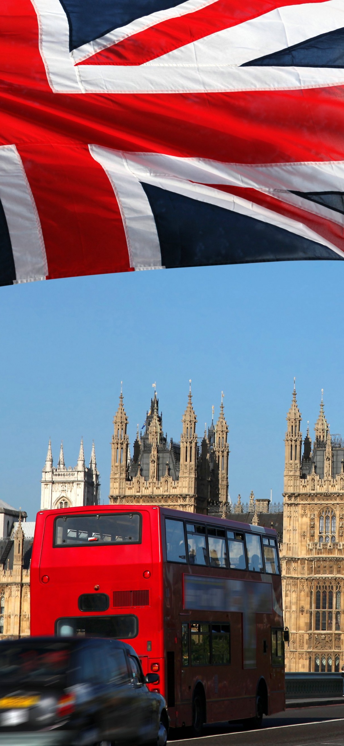 Roter Doppeldeckerbus Auf Der Straße in Der Nähe Von Big Ben Tagsüber During. Wallpaper in 1125x2436 Resolution
