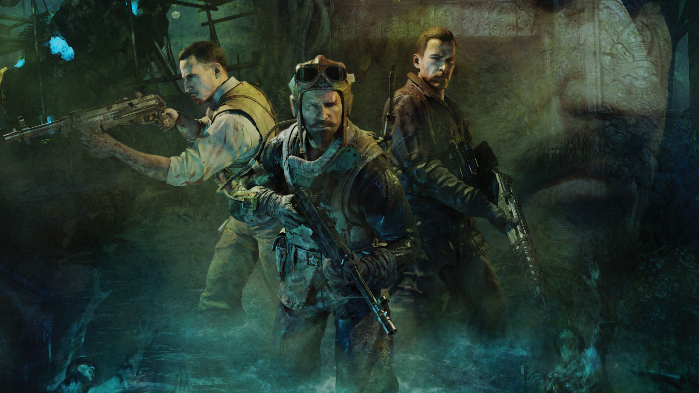 Call of Duty Black Ops Iii, Call of Duty Zombies, Call of Duty Black Ops, Jeu Pc, Jeu D'aventure. Wallpaper in 1366x768 Resolution