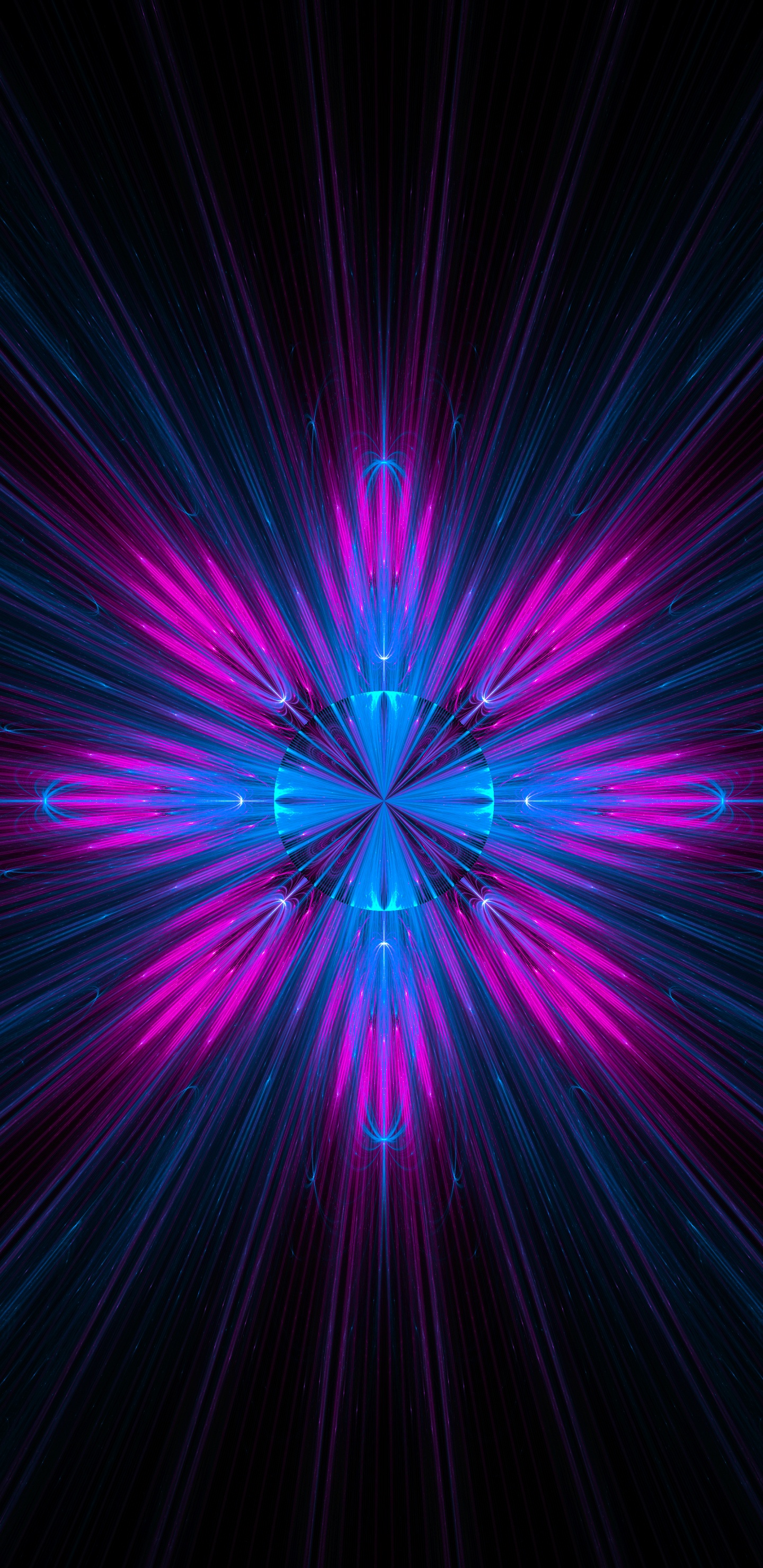 Luz Púrpura y Azul en Una Habitación Oscura.. Wallpaper in 1440x2960 Resolution