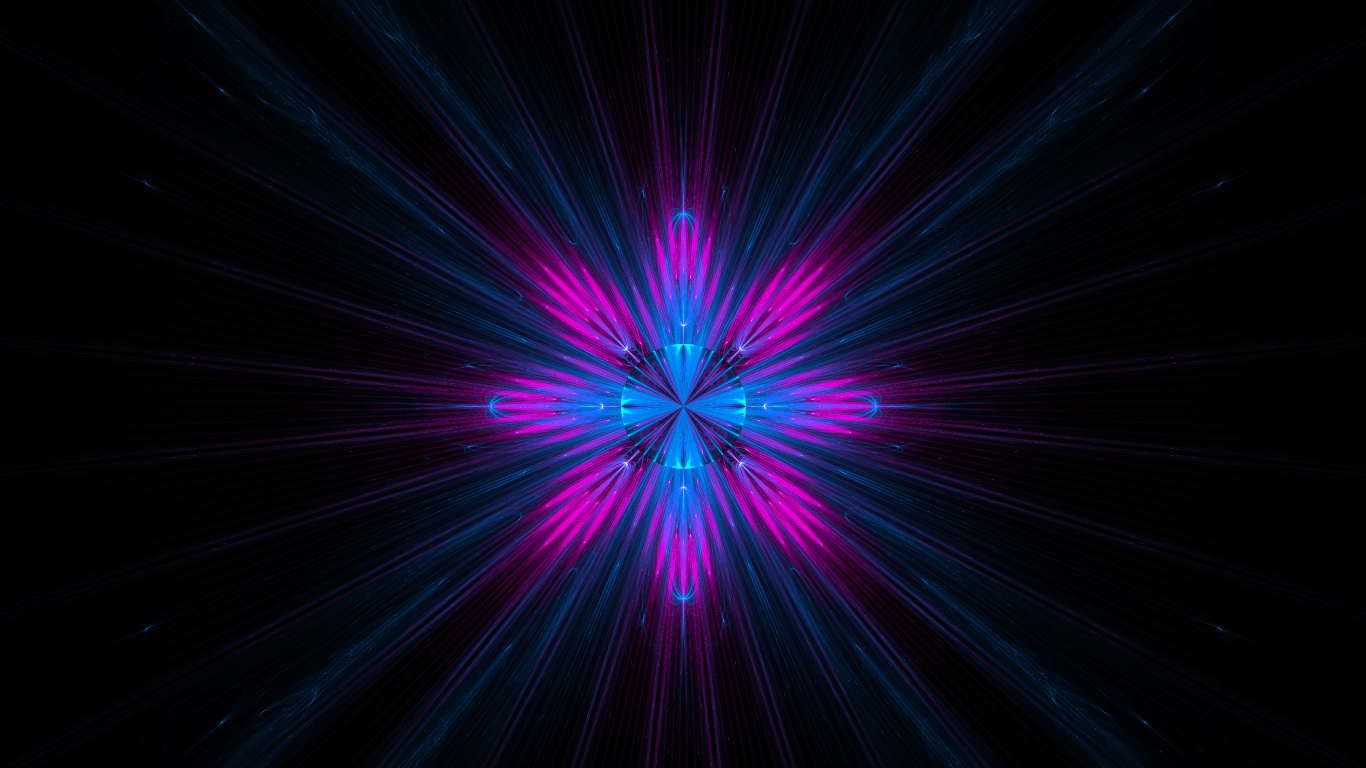 Purple and Blue Light in Dark Room. Wallpaper in 1366x768 Resolution