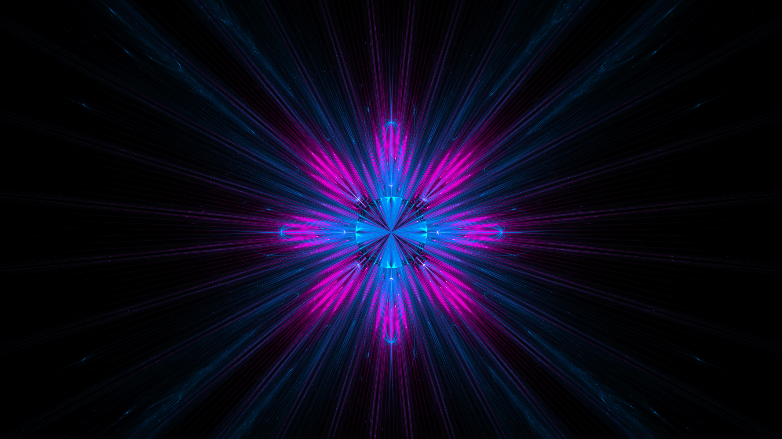 Purple and Blue Light in Dark Room. Wallpaper in 2560x1440 Resolution