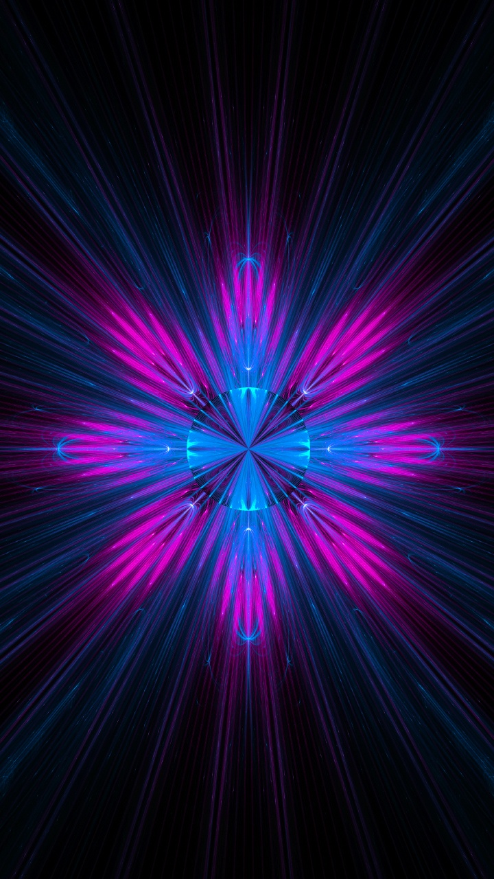 Purple and Blue Light in Dark Room. Wallpaper in 720x1280 Resolution
