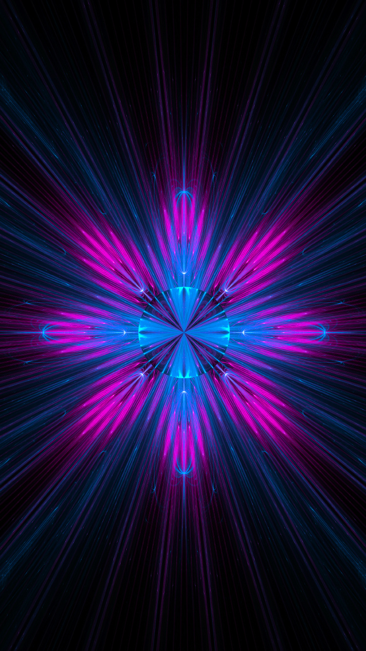 Purple and Blue Light in Dark Room. Wallpaper in 750x1334 Resolution
