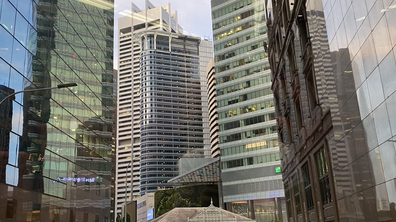 Singapour, Roi, Route, Tour de Bloc, Zone Urbaine. Wallpaper in 1366x768 Resolution