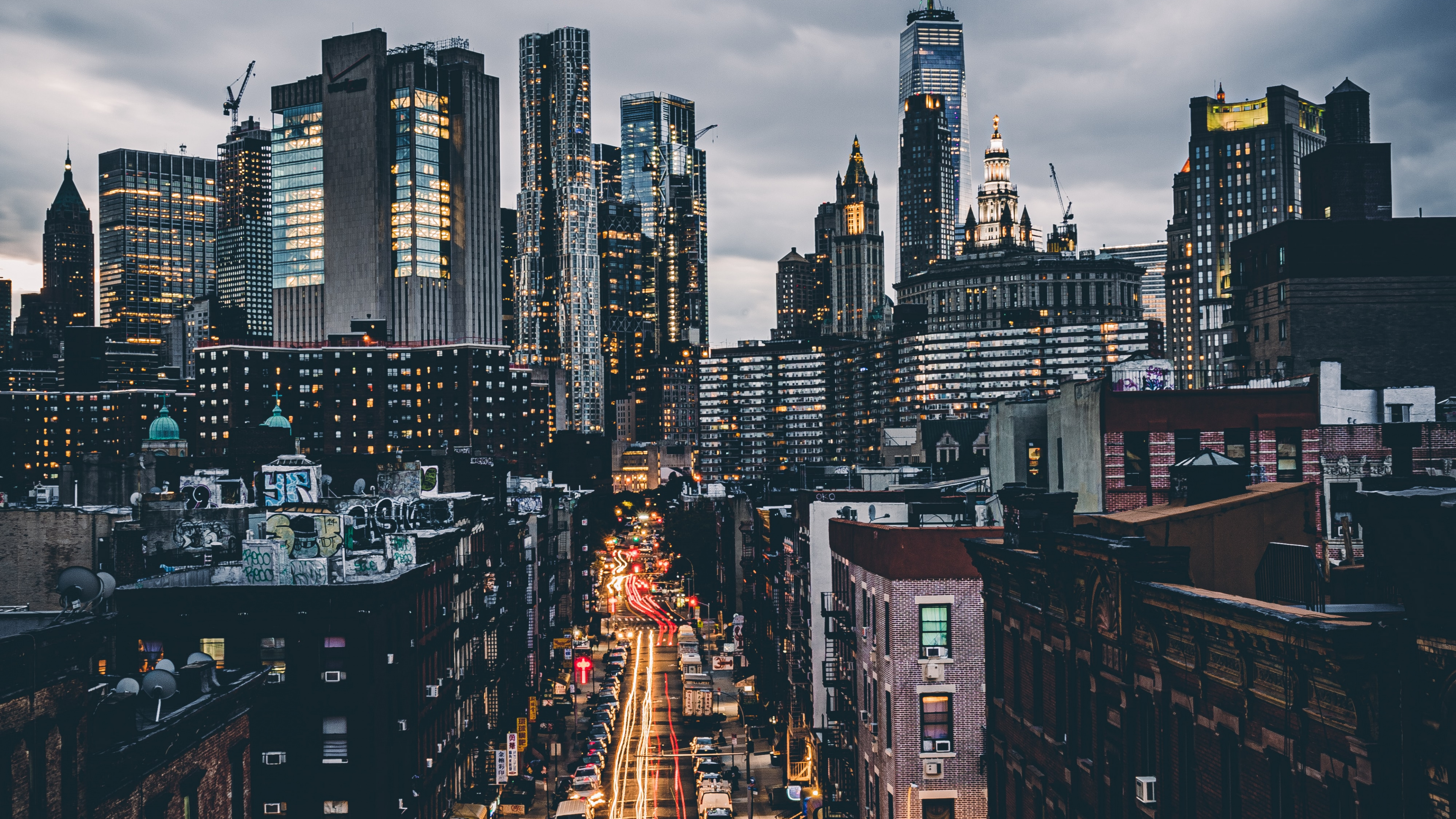 New York, City, Cloud, Building, Skyscraper. Wallpaper in 3840x2160 Resolution