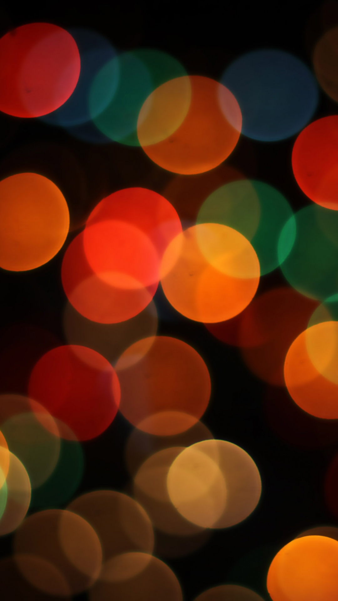 Red and Yellow Bokeh Lights. Wallpaper in 1080x1920 Resolution