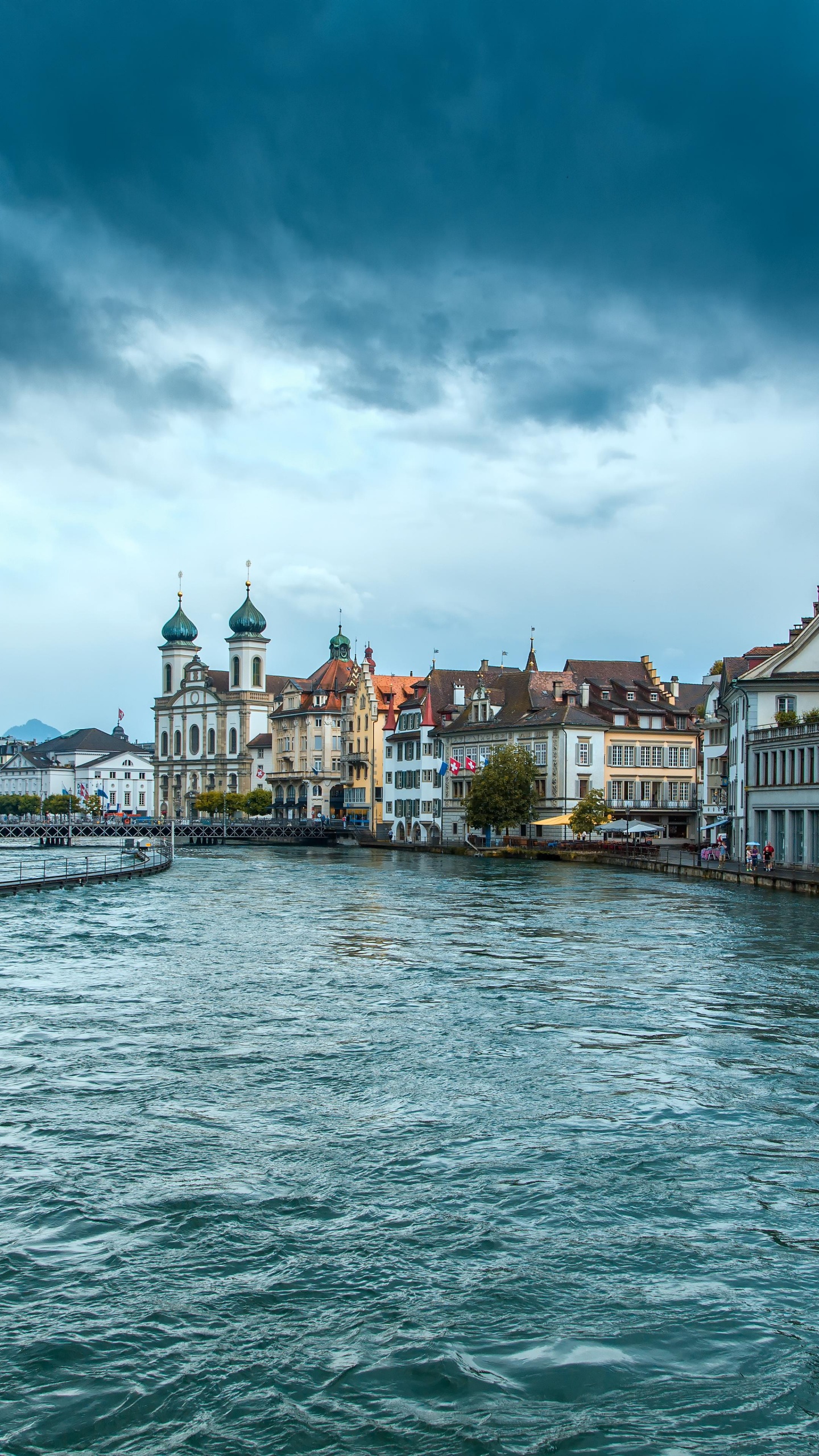 运河, 城市, 大海, 城市景观, 全景图 壁纸 1440x2560 允许