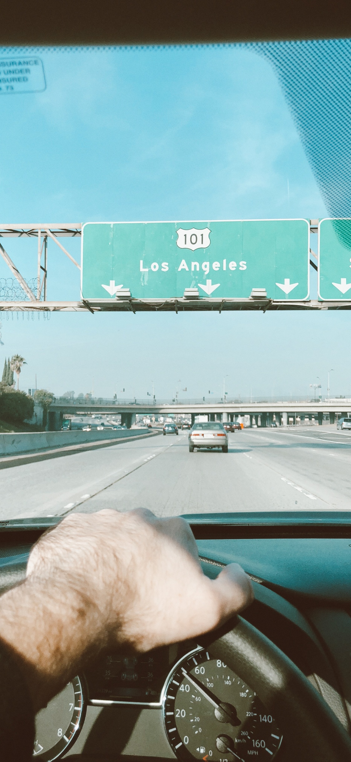 Los Angeles, Roi, Brise, Rétroviseur, la Porte de la Voiture. Wallpaper in 1125x2436 Resolution