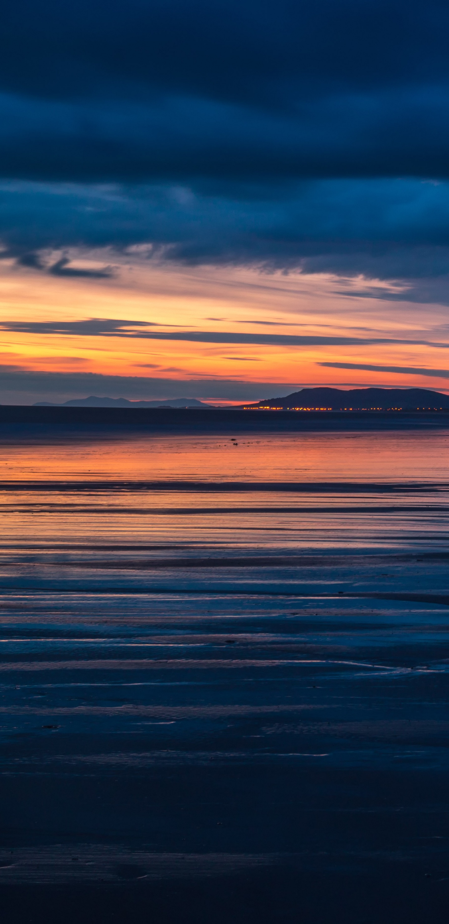 Horizont, Sonnenuntergang, Meer, Blau, Wasser. Wallpaper in 1440x2960 Resolution