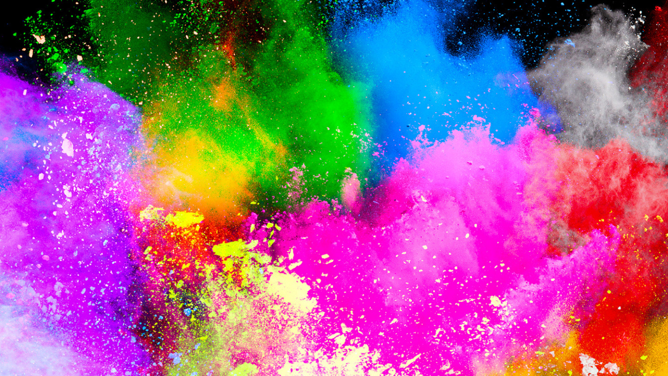 Staubexplosion, Abstrakte Kunst, Staub, Abstraktion, Illustration. Wallpaper in 1366x768 Resolution