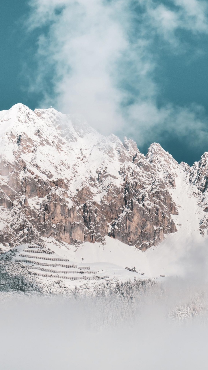 Mount Scenery, Eiskappe, Himmel, Alpen, Bergigen Landschaftsformen. Wallpaper in 720x1280 Resolution