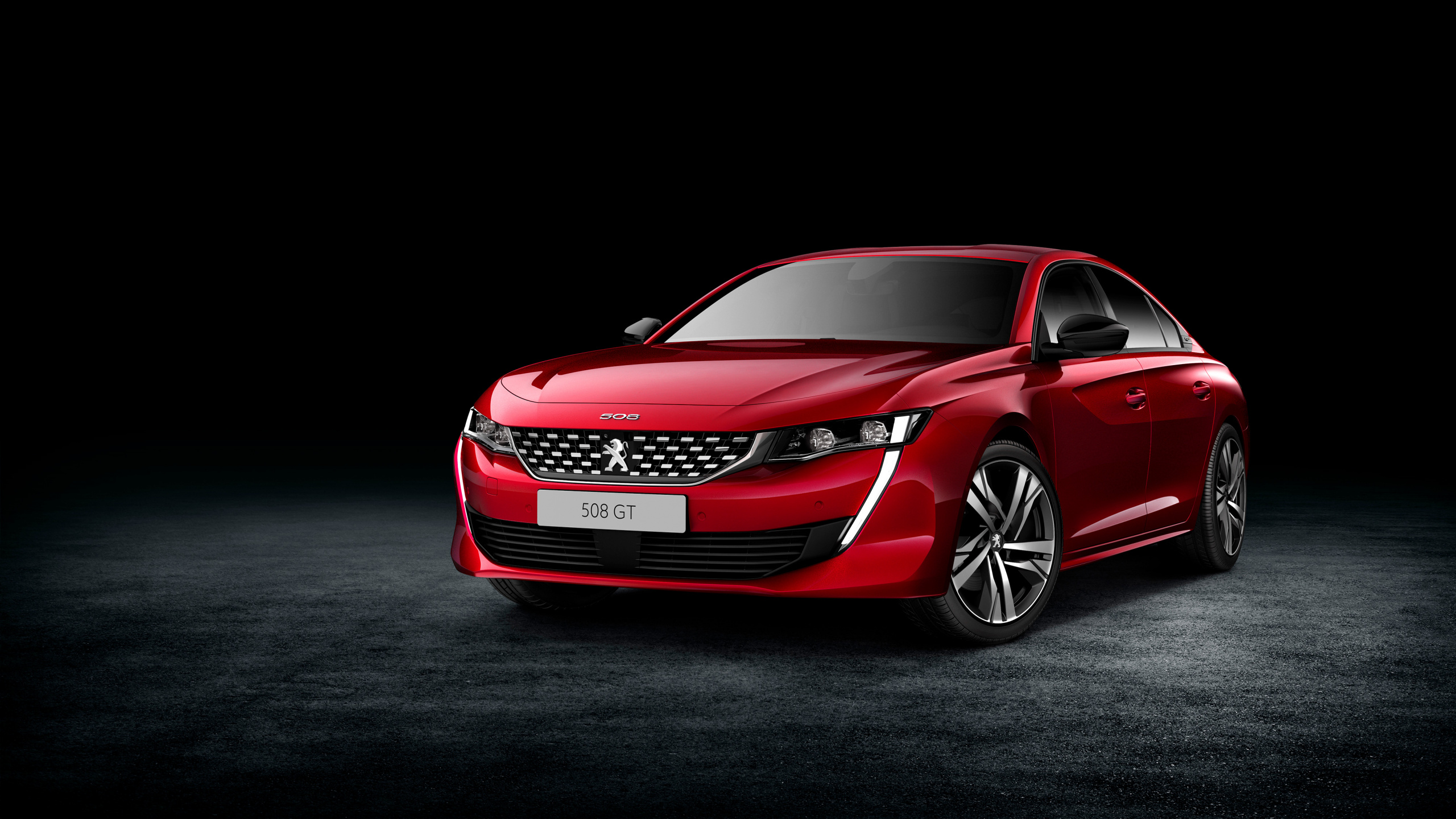 Red Honda Car on Black Background. Wallpaper in 2560x1440 Resolution