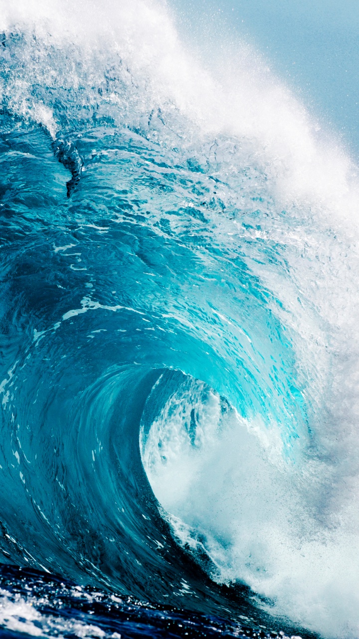 Ocean Waves, Wind Wave, Wave, Ocean, Breaking Wave. Wallpaper in 720x1280 Resolution