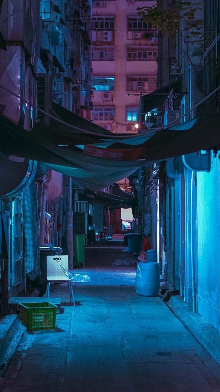 Blue and Black Concrete Building. Wallpaper in 720x1280 Resolution