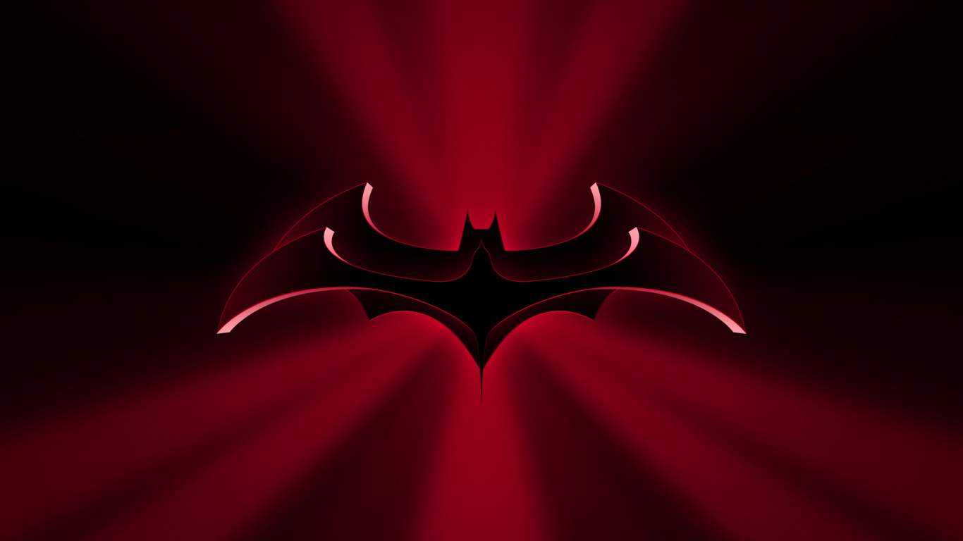 Rote Und Schwarze Sternillustration. Wallpaper in 1366x768 Resolution