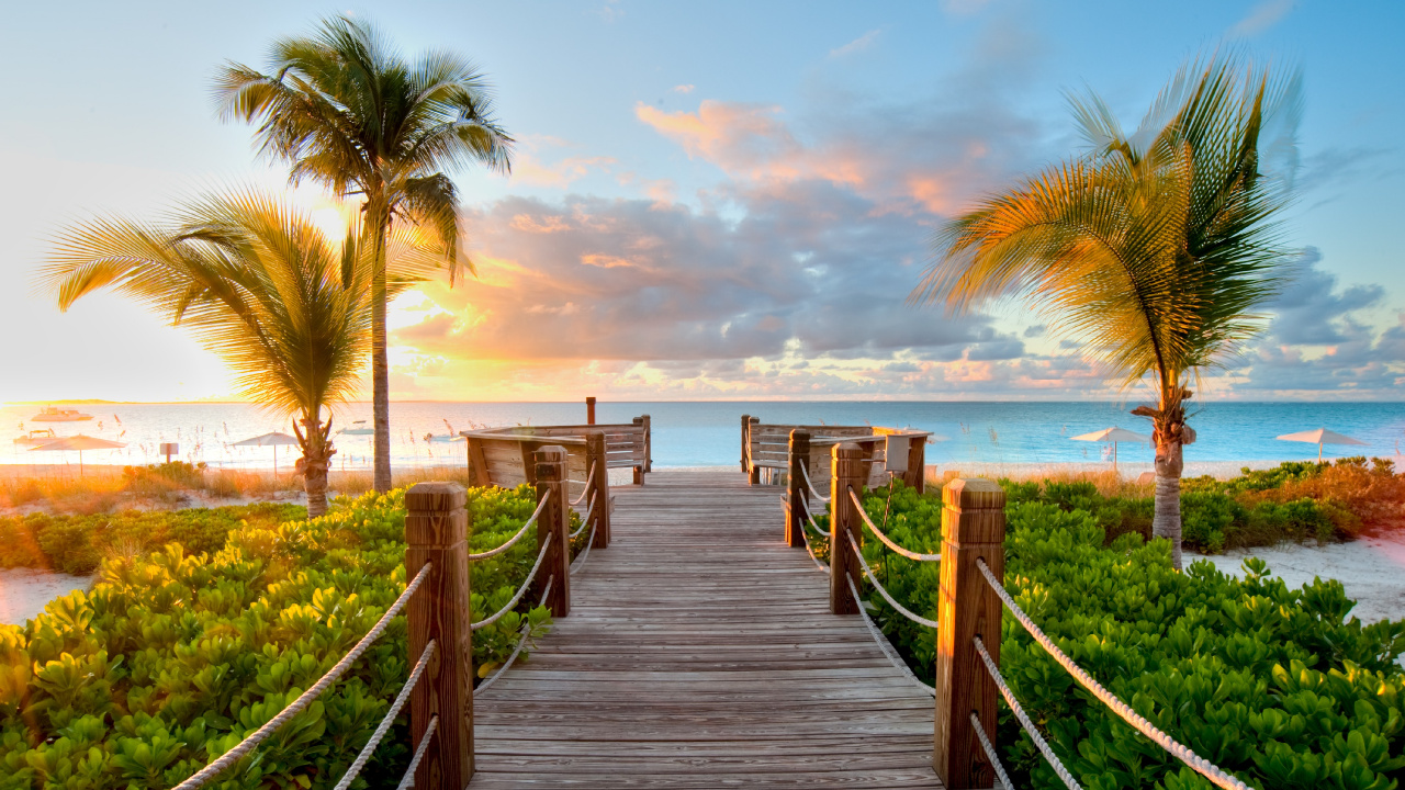 Brown Wooden Dock Near Body of Water During Daytime. Wallpaper in 1280x720 Resolution